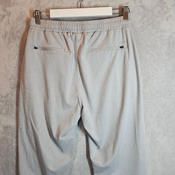 Vuori Mens M Light Gray Jogger Pants With Zipper Pocket & Drawstring Waist - Picture 10 of 14